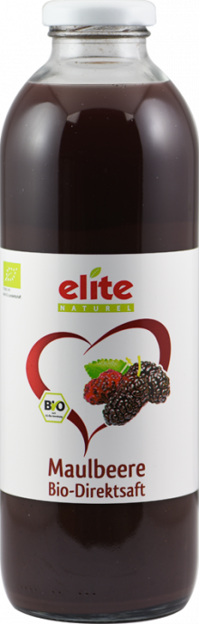 Schwarze Maulbeere 0,7 l - 100% Bio-Direktsaft - von elite naturel