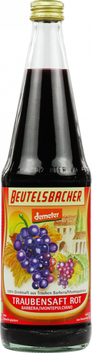 Traubensaft rot - 100% Bio-Direktsaft - von Beutelsbacher