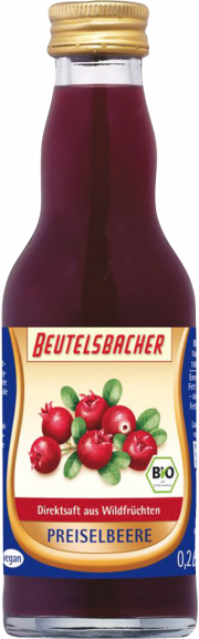 Preiselbeersaft - 100% Bio-Direktsaft - von Beutelsbacher