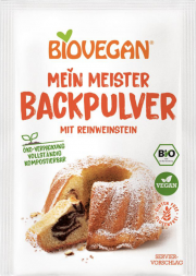 Bio-Backpulver mit Reinweinstein - von BIOVEGAN