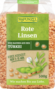 Rote Linsen geschält - 6-Pack - von Rapunzel