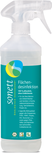 Flächendesinfektion Sprühflasche 0,5 Liter - von Sonett