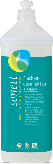 Flächendesinfektion Nachfüllflasche 1 Liter - von Sonett